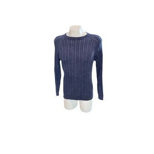 Men's Sonoma Lifestyle Blue Ribbed Crewneck Sweater L
